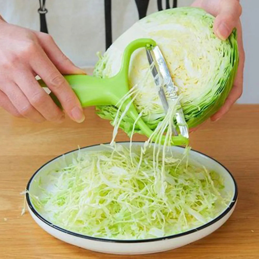 Handheld Cabbage & Vegetable Slicer – Stainless Steel Kitchen Grater