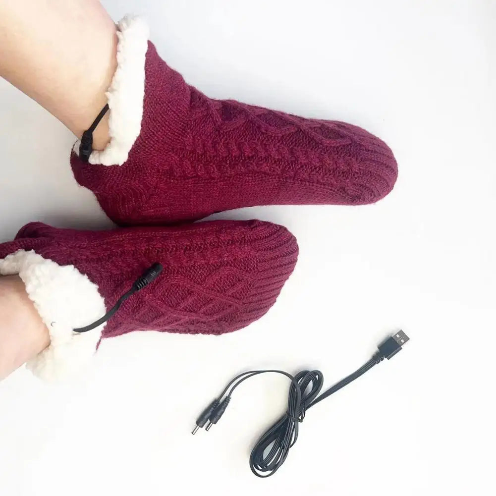 USB Heated Socks – Electric Warm Winter Thermal Socks