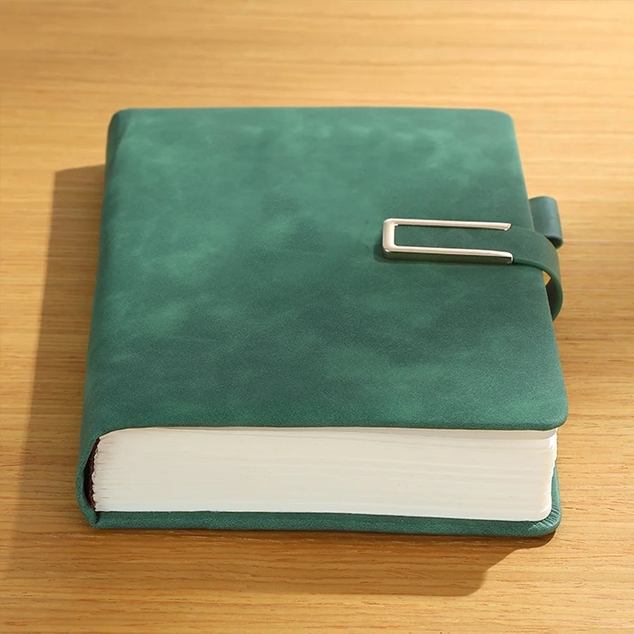 Vintage A5 Leather Notebook – Classic Journal & Daily Planner