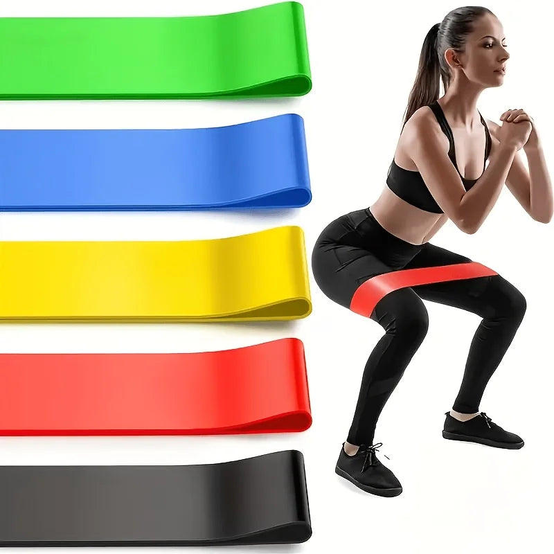 5-Piece Yoga Resistance Bands Set – Stretching & Strength Training
