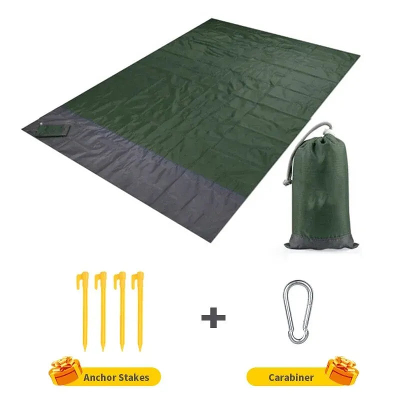 200 × 140cm Sandproof Waterproof Beach Blanket – Lightweight Outdoor Picnic Mat