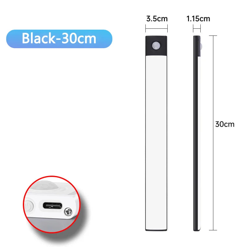 Motion Sensor LED Light – USB Rechargeable Under Cabinet Light