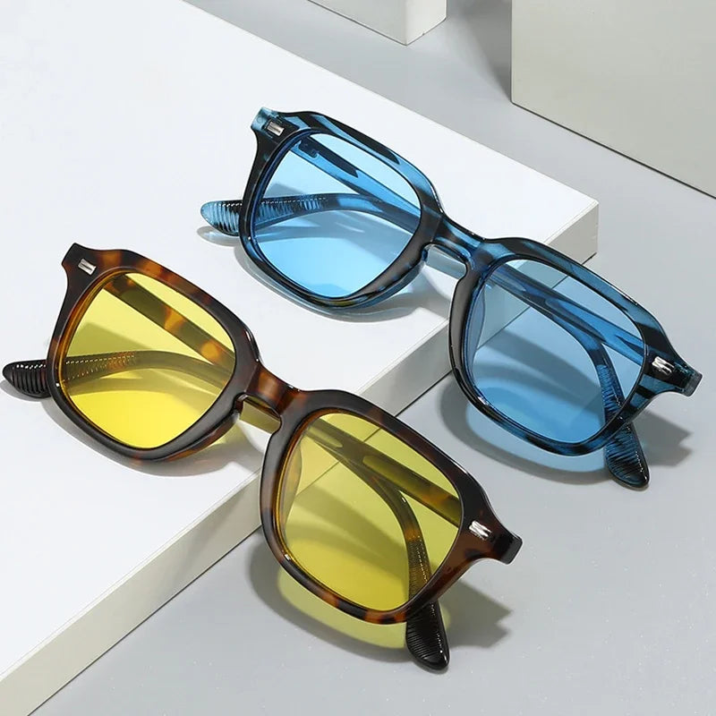 Women's Retro Square Frame Sunglasses