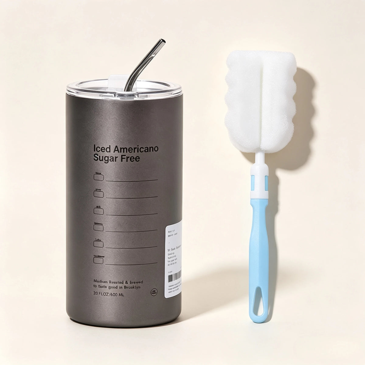Gradient Sports Water Bottle with Capacity Markings