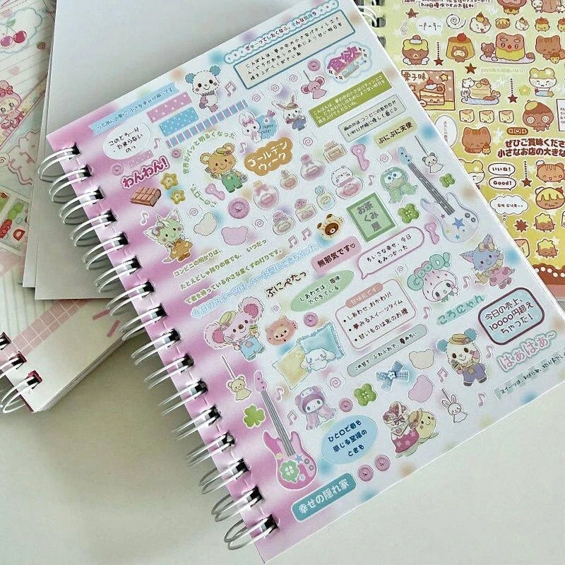 32-Page Cute Character Sticker Book for Journals & Planners
