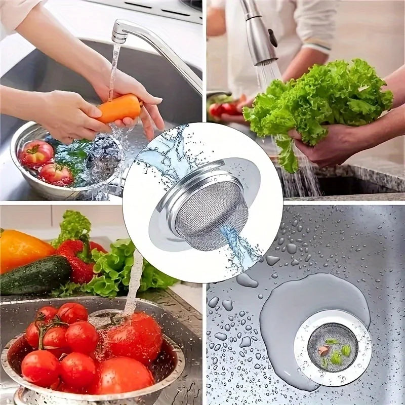 Stainless Steel Kitchen Sink Strainer – 2PCS Drain Filter Basket