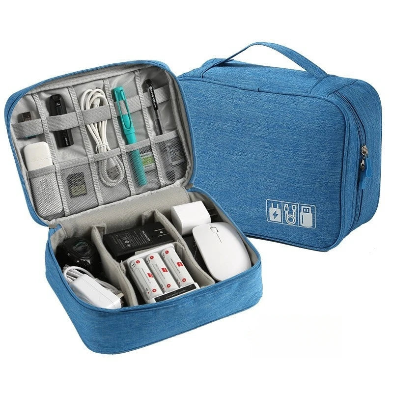 Waterproof Travel Cable Organizer Bag for Chargers & Electronic Accessories