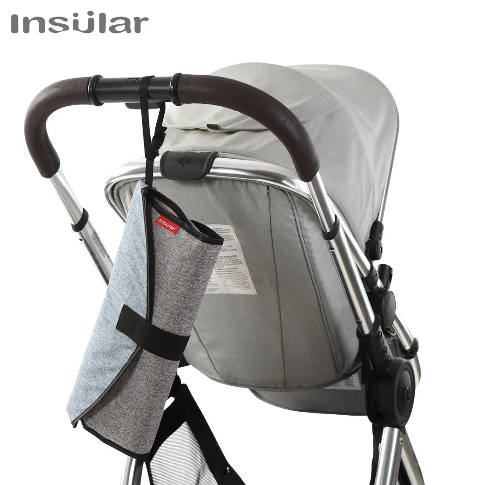 2-in-1 Portable Baby Changing Pad – Waterproof Travel Diaper Mat