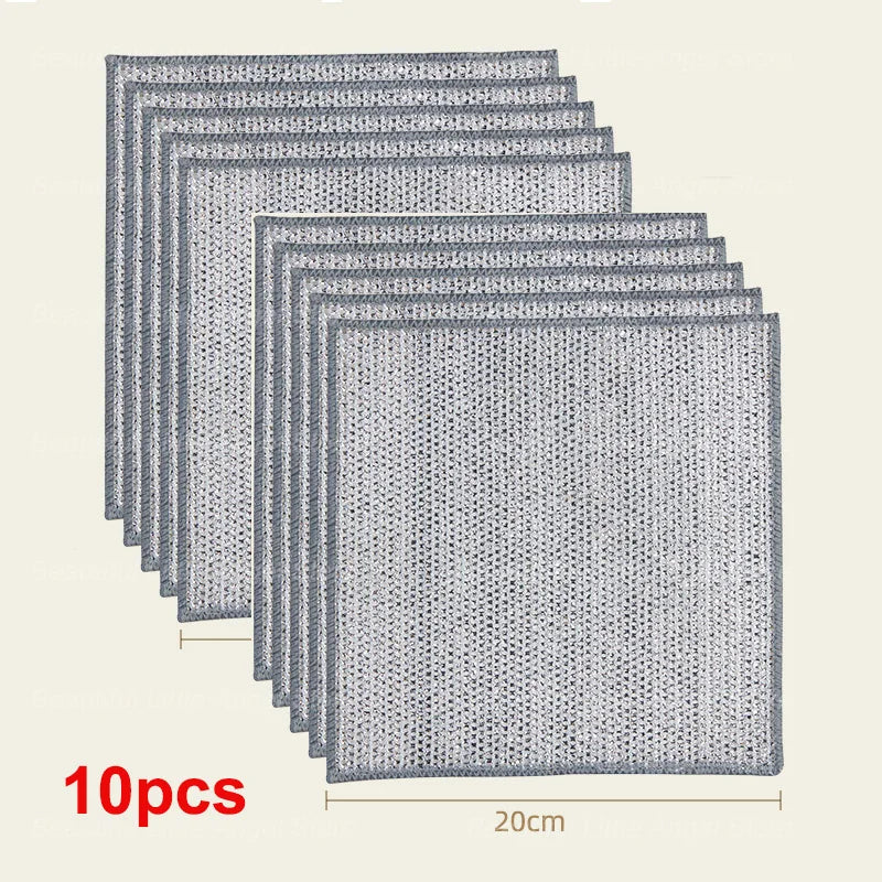 Steel Wire Cleaning Cloth – Reusable Kitchen Scrubbing Pads