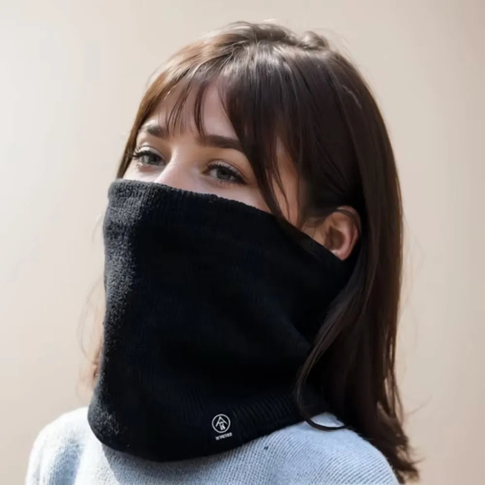 Winter Knitted Neck Warmer – Fleece Lined Thermal Neck Gaiter