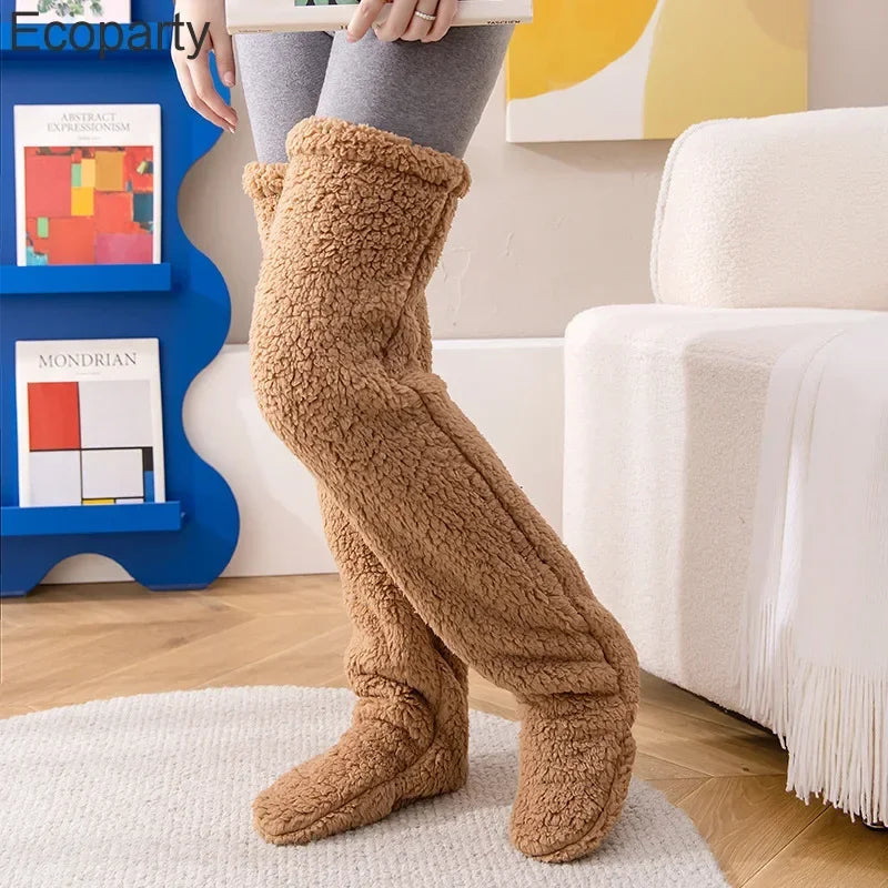 Women's Warm Sleep Socks – Soft Cozy Winter Bed Socks