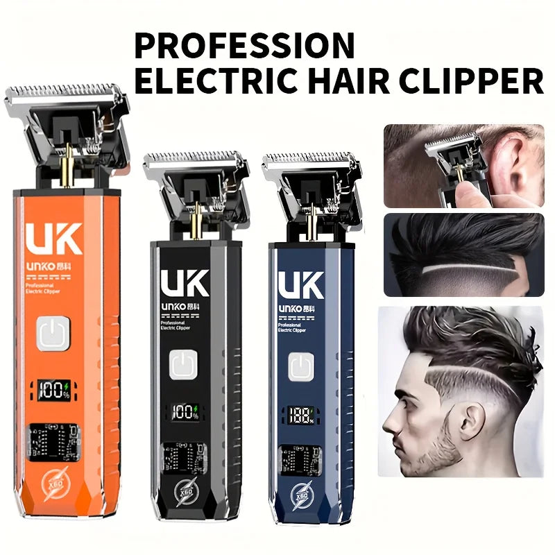 Professional Cordless Hair Clipper, Rechargeable Electric Hair Trimmer