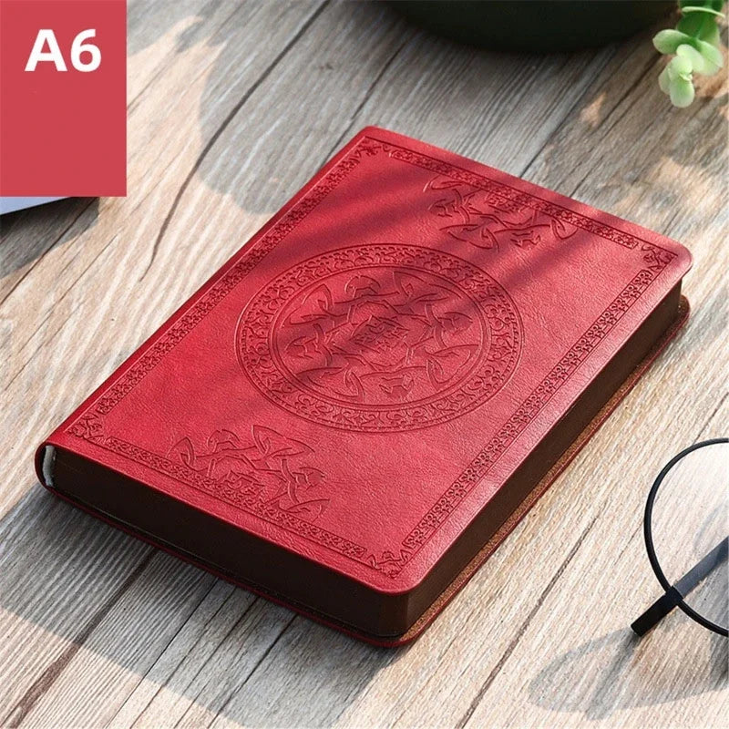 Vintage Leather Notebook – Portable Writing Journal & Diary