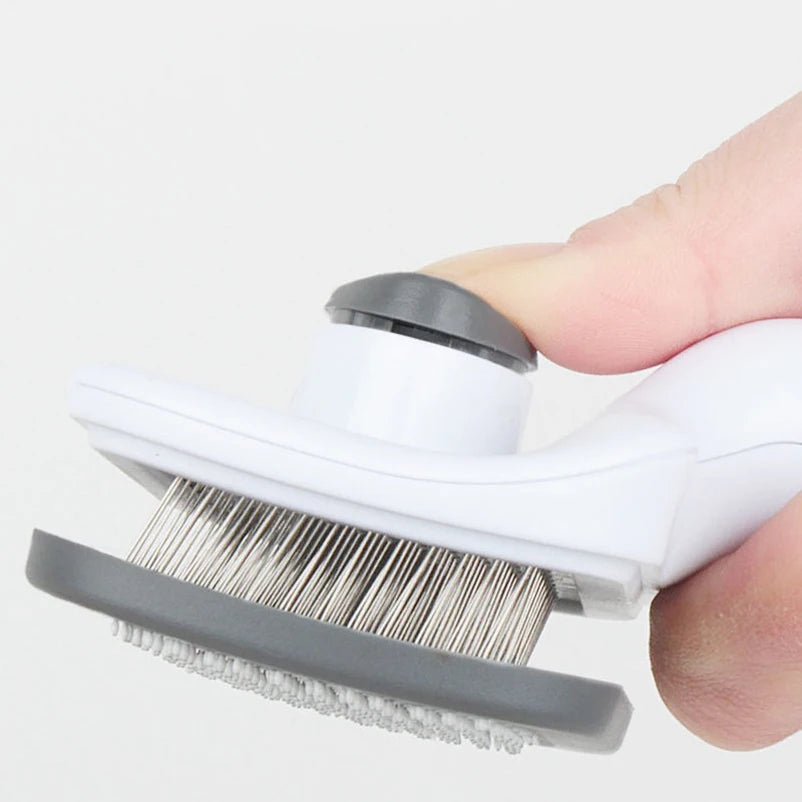 Self Cleaning Pet Brush – Dog & Cat Hair Remover Grooming Comb