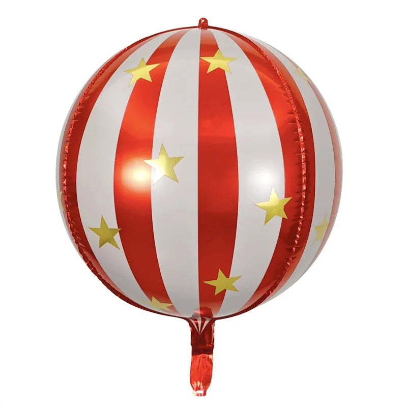 Christmas Round & Star Foil Balloons – Holiday Party Decorations