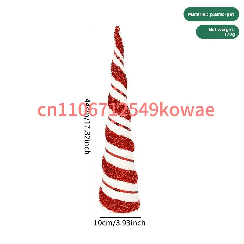 Christmas Conical Tree Tower V-Shaped Tabletop Decoration