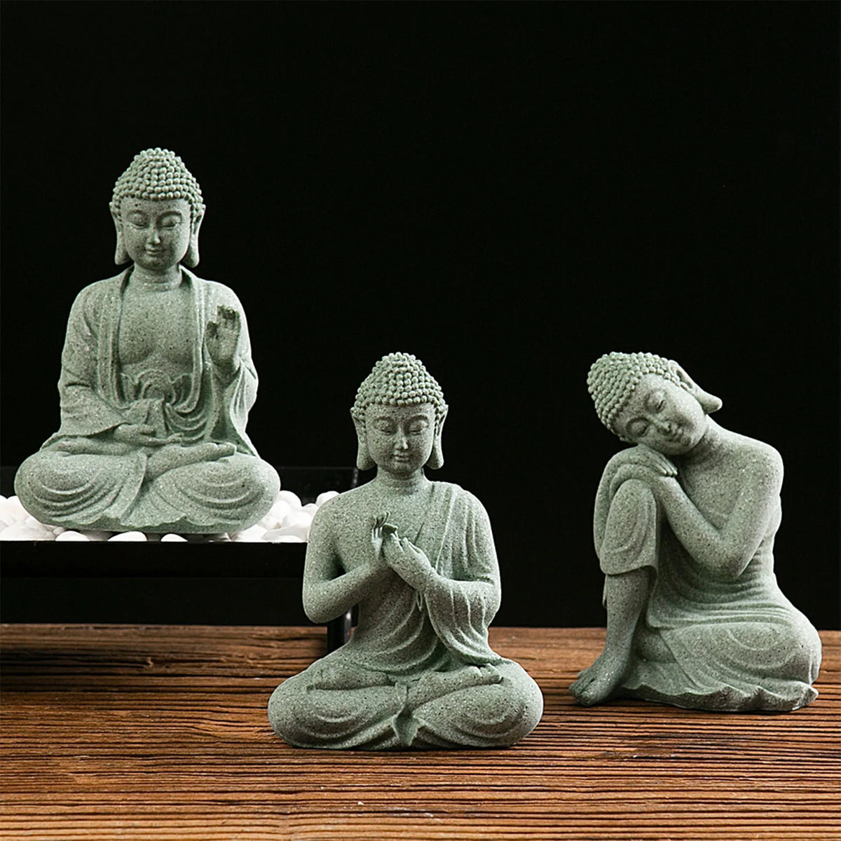 Mini Buddha Meditation Statue – Zen Tabletop Home Decor