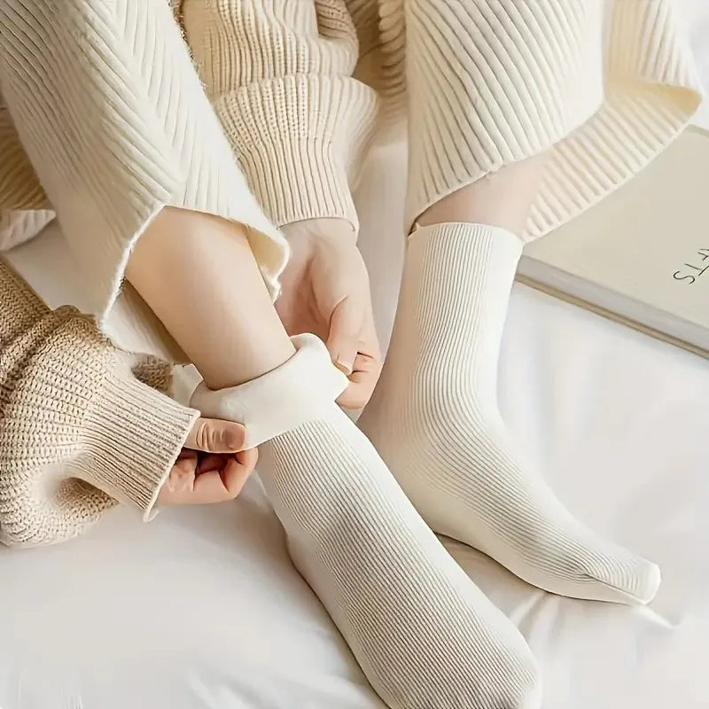 5/10 Pairs Women's Warm Winter Socks – Soft Cozy Everyday Socks