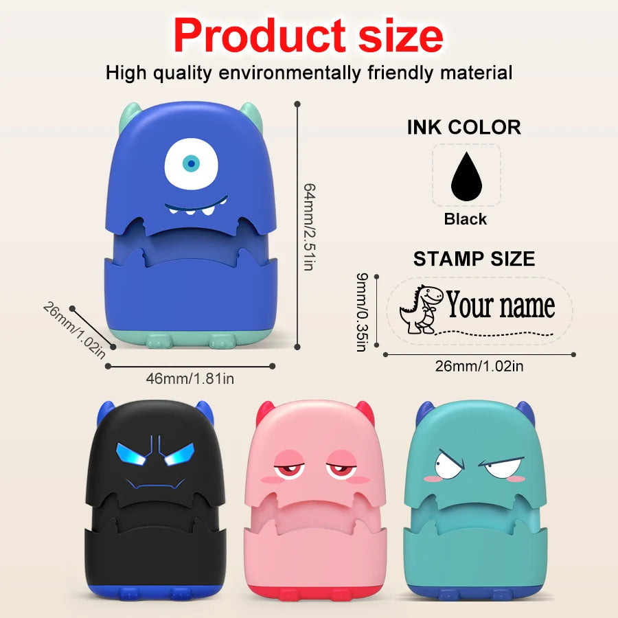 Personalized Baby Name Stamp Kit – Reusable Clothing & Fabric Name Marker