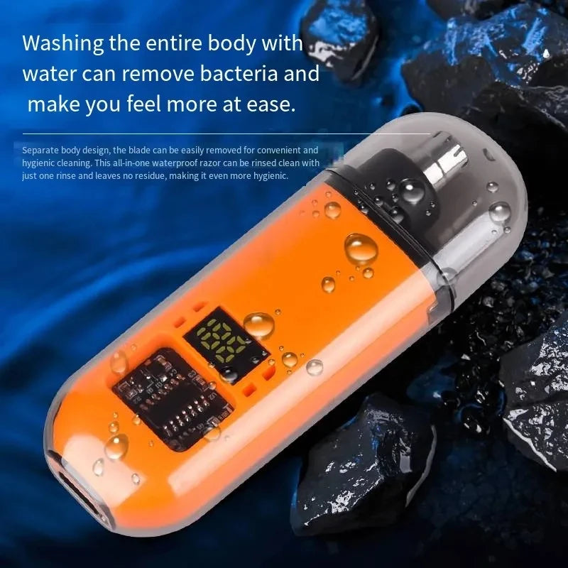 USB-C Rechargeable Nose & Ear Hair Trimmer – Compact Portable Grooming Tool