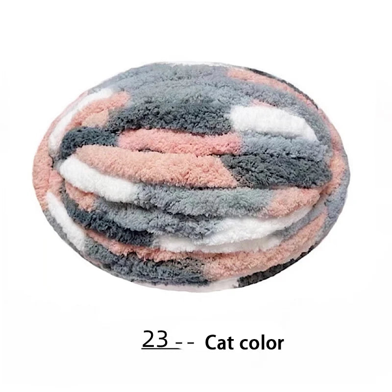 Extra Thick Hand-Knitted Chunky Yarn Blanket