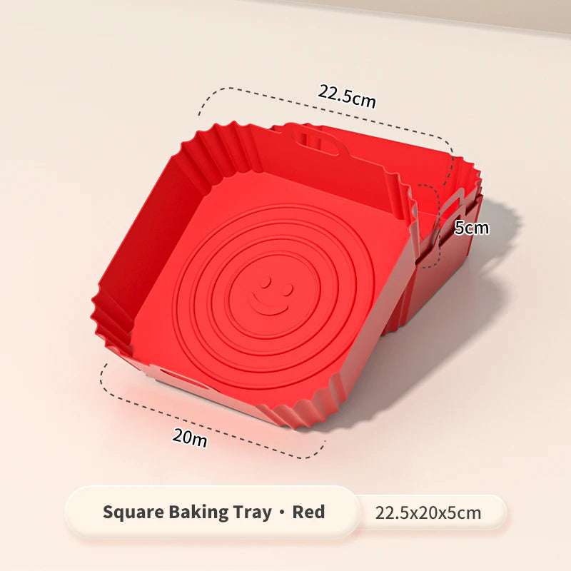 Reusable Silicone Air Fryer Liners – Non-Stick Cooking Basket