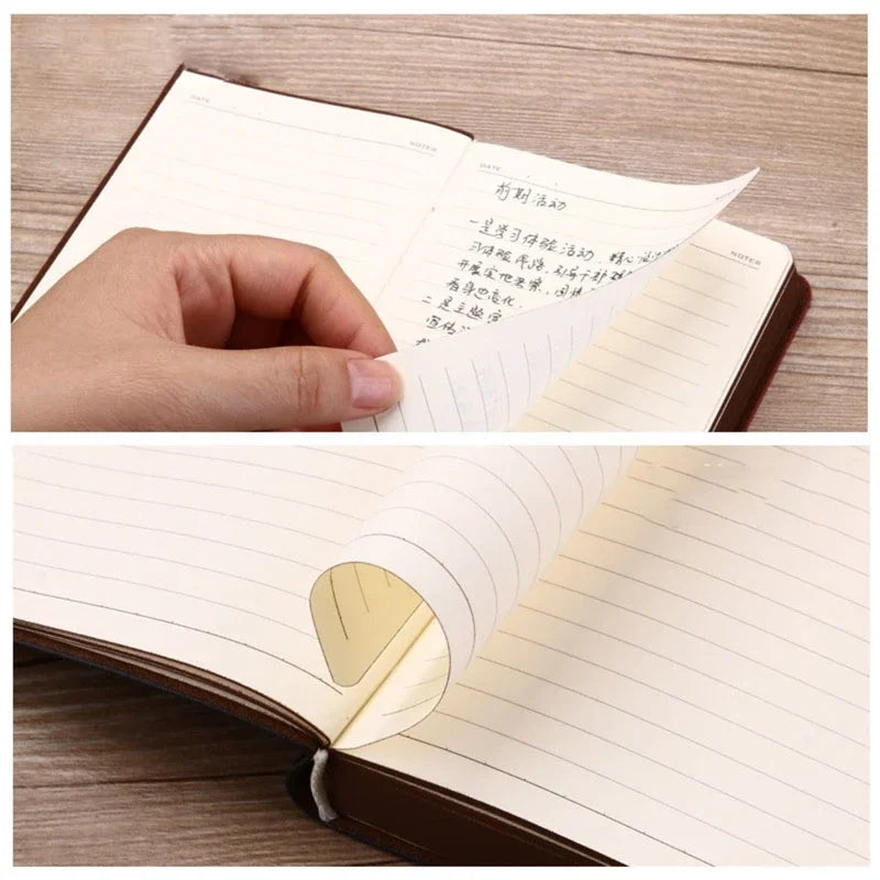 Vintage Leather Notebook – Portable Writing Journal & Diary