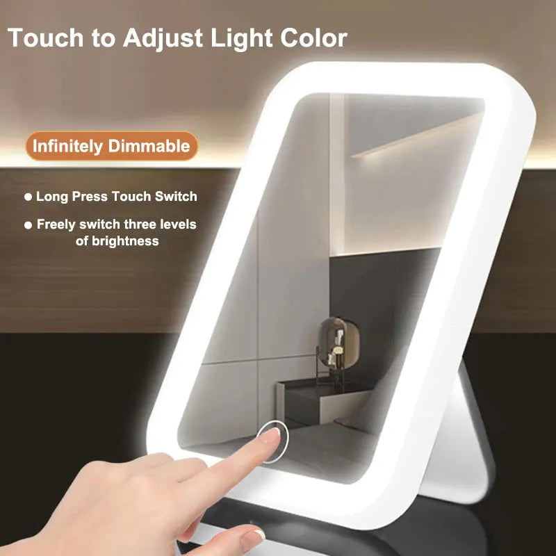 Rechargeable LED Makeup Mirror with Touch Control