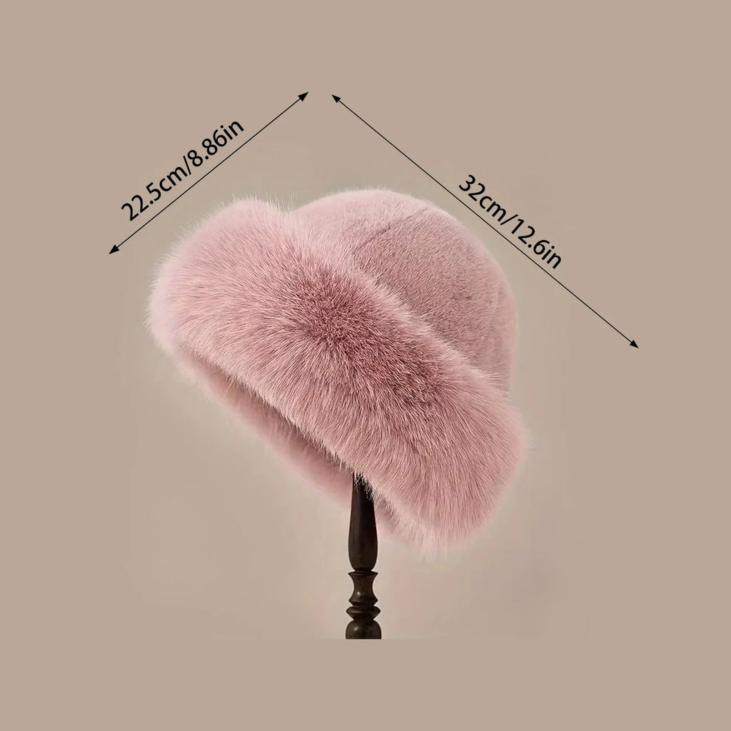 Women's Faux Fur Winter Hat – Soft Warm Cold Weather Cap