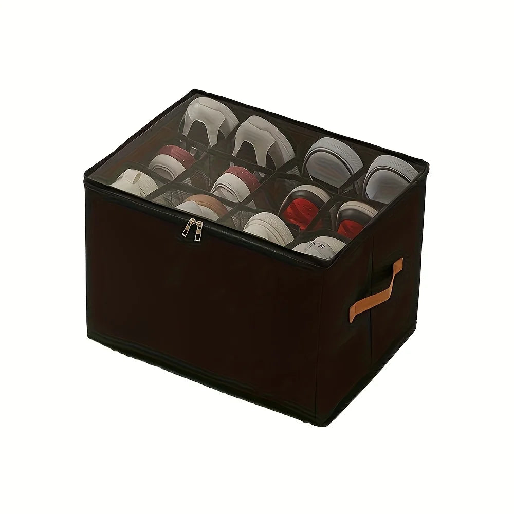 Foldable Oxford Fabric Shoe Organizer – Closet Storage Box