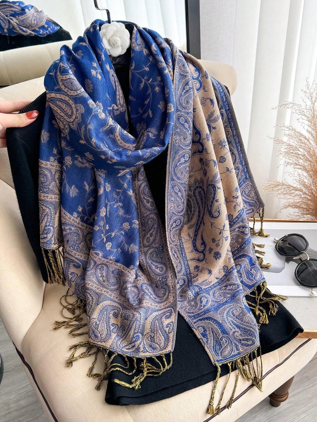 Women's Bohemian Paisley Pashmina Shawl & Wrap Scarf