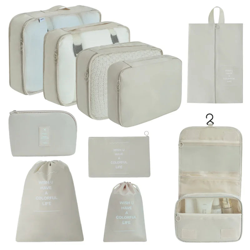 Travel Packing Cubes – Lightweight Luggage Organizer Bags with Zipper