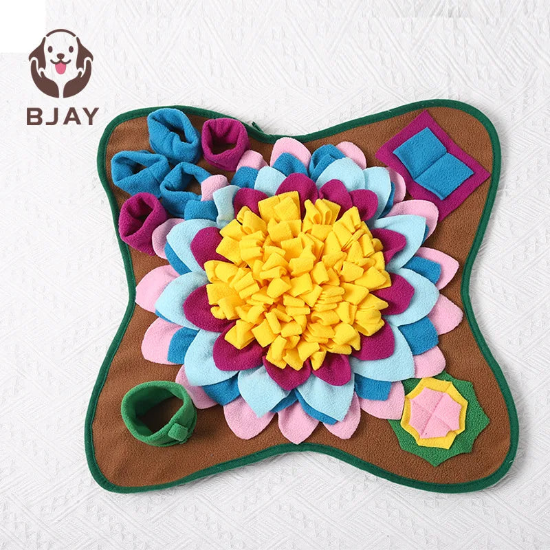 Interactive Dog Snuffle Mat and Feeding Puzzle