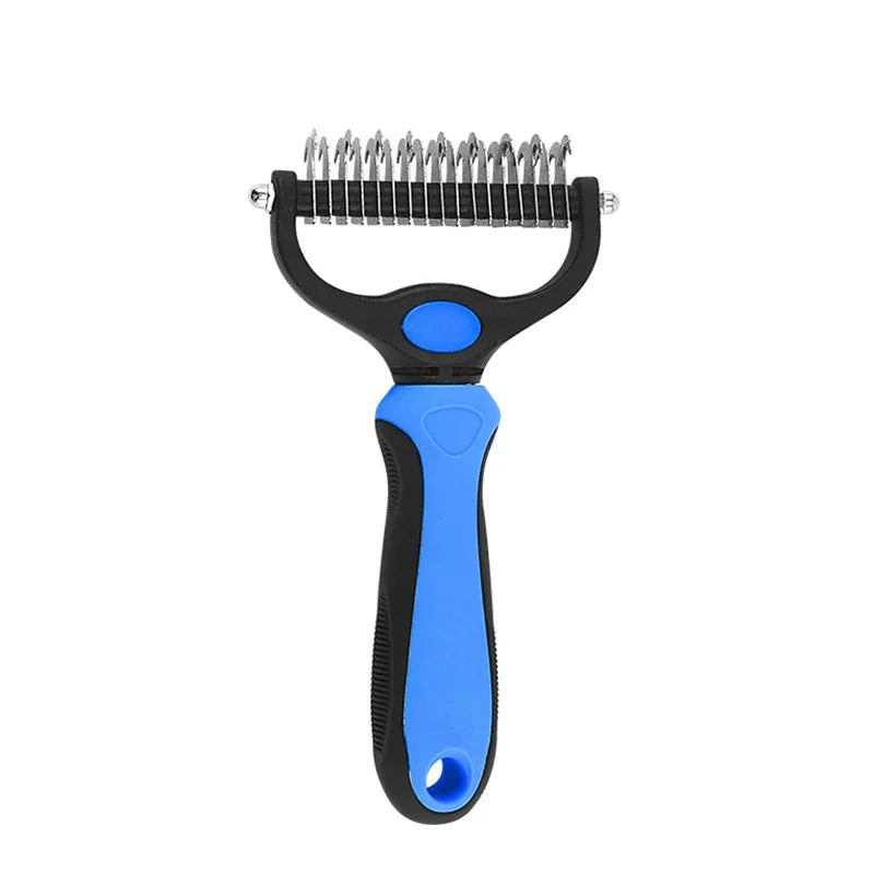 Self-Cleaning Pet Deshedding Brush for Dogs and Cats