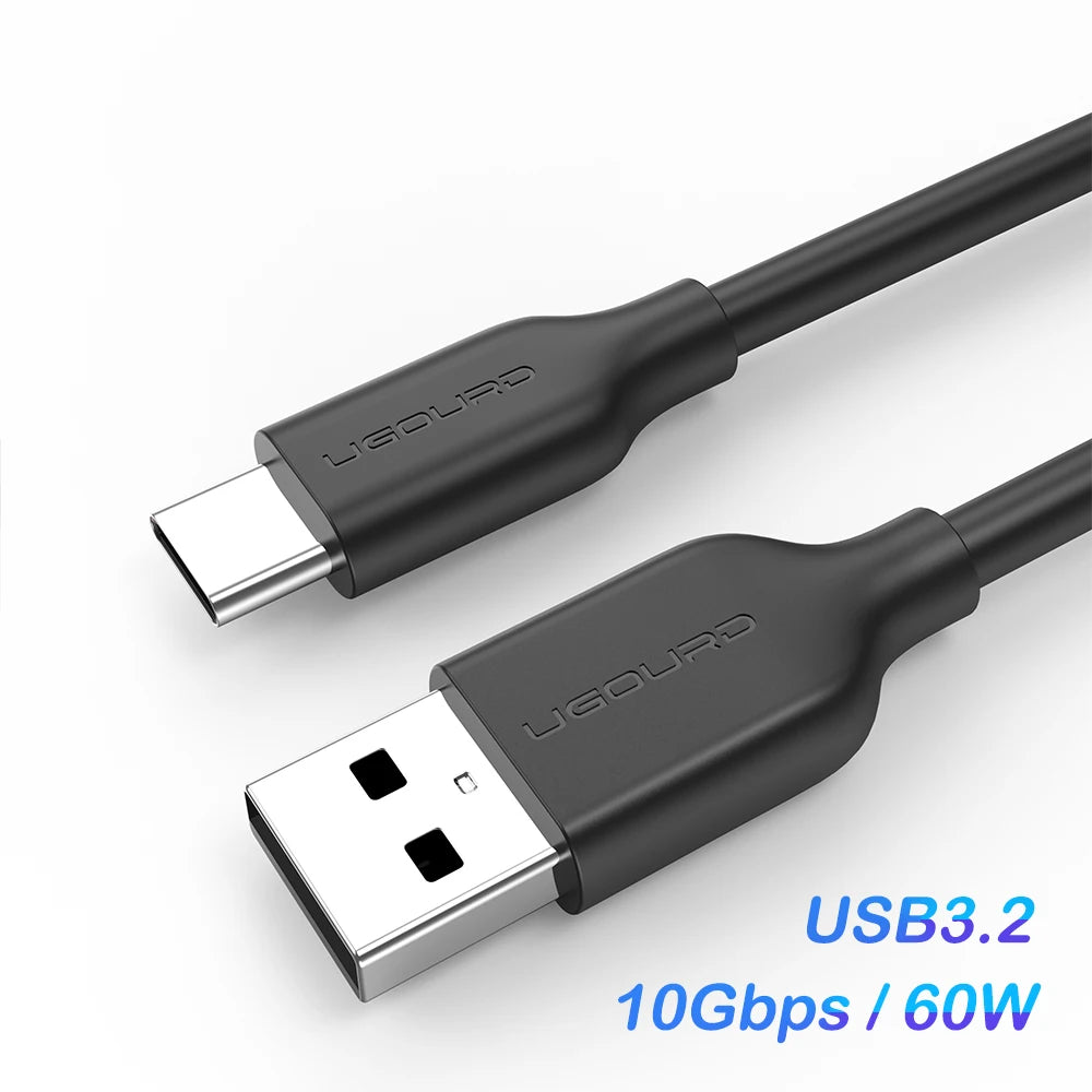 USB 3.2 10Gbps USB-A to USB-C Fast Charging Data Cable