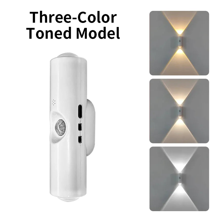 Rechargeable Motion Sensor LED Night Light – 7-Color Wireless Wall Lamp