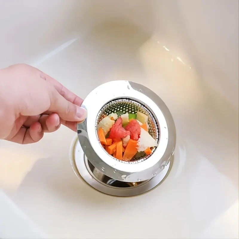 Stainless Steel Kitchen Sink Strainer – 2PCS Drain Filter Basket