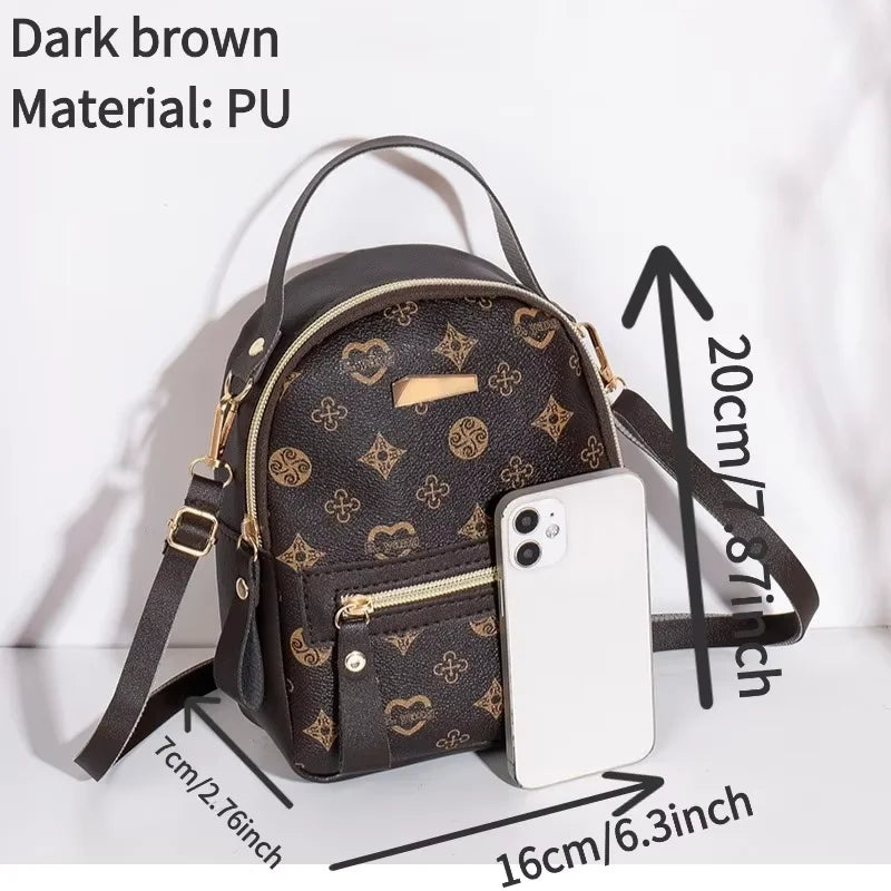 Women's Floral Pattern Mini Fashion Backpack