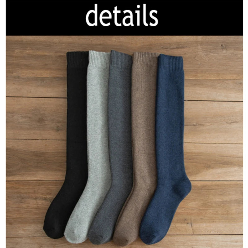 Men's Thermal Knee High Socks – Warm Winter Long Socks