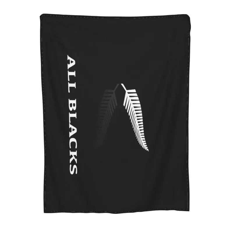 All Blacks Ultra-Soft Micro Fleece Throw Blanket