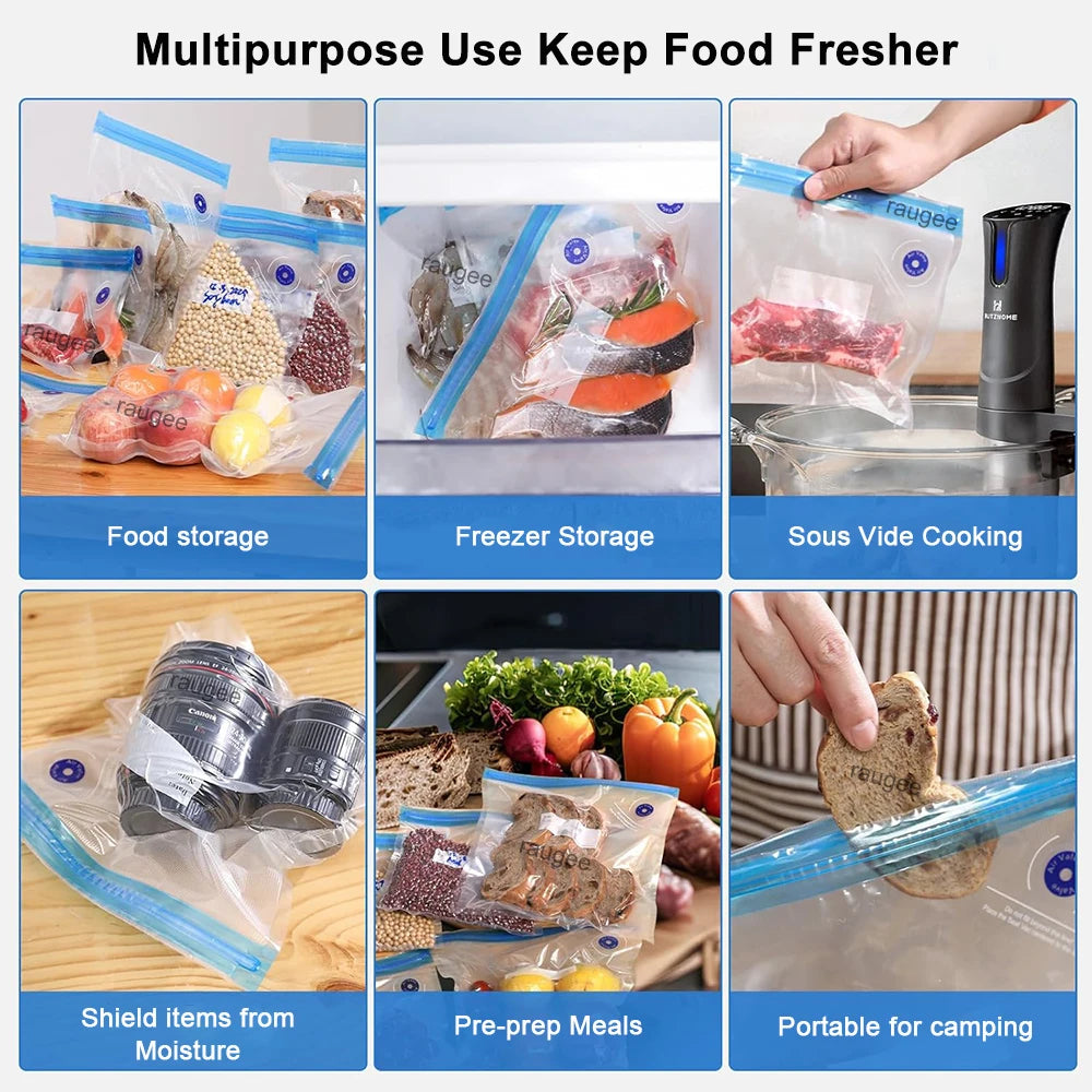 Reusable Vacuum Sealer Bags for Food Storage