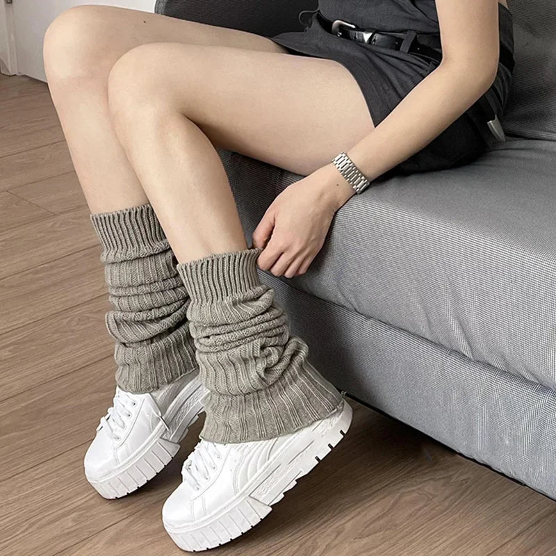 Women's Knitted Leg Warmers – Soft Cozy Winter Boot Socks
