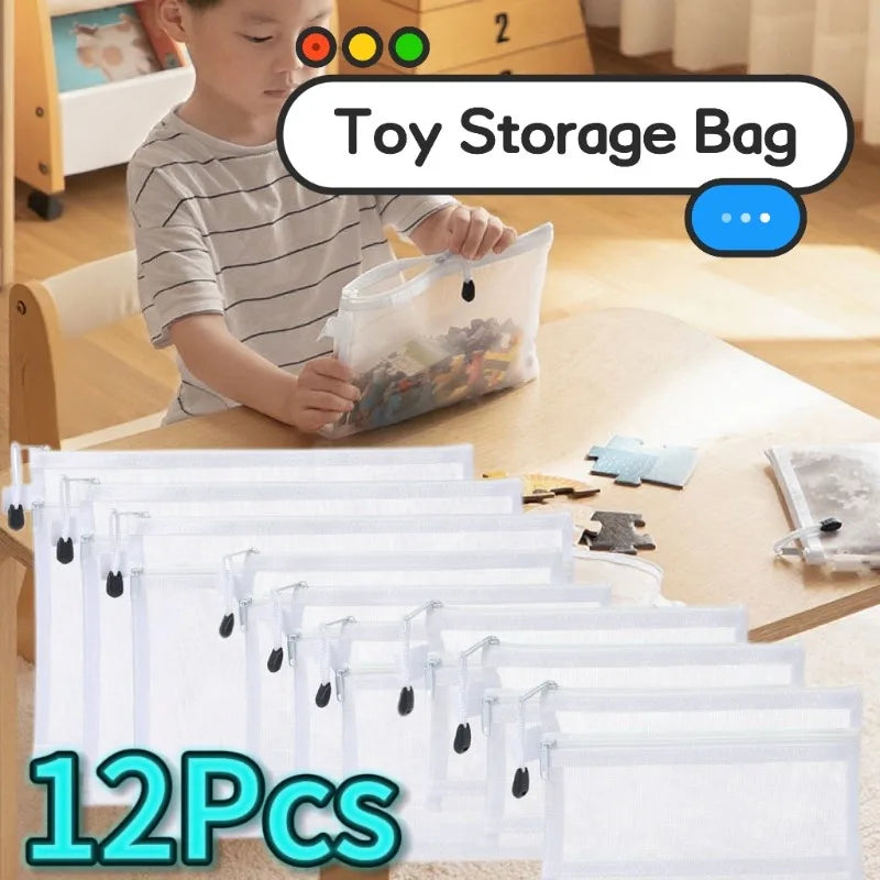 Kids Toy Storage Bag & Play Mat for Building Blocks