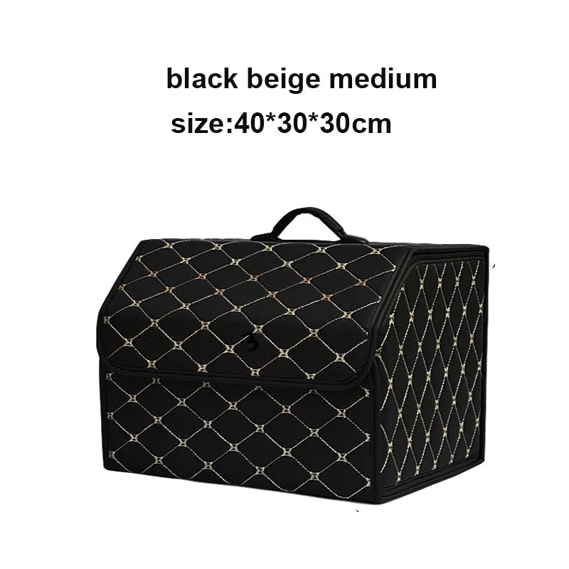Large Capacity Car Trunk Organizer – Foldable Storage Box
