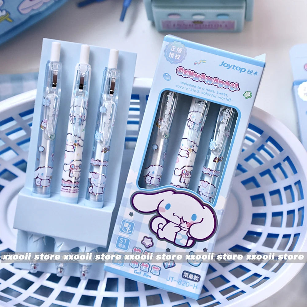 Sanrio Character 0.5mm Gel Pens – 3-Piece Set