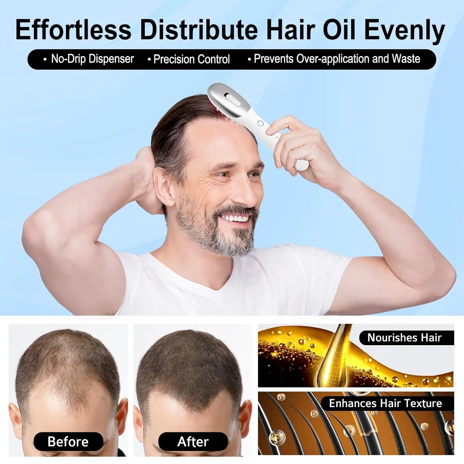 Electric Red Light Scalp Massager Comb