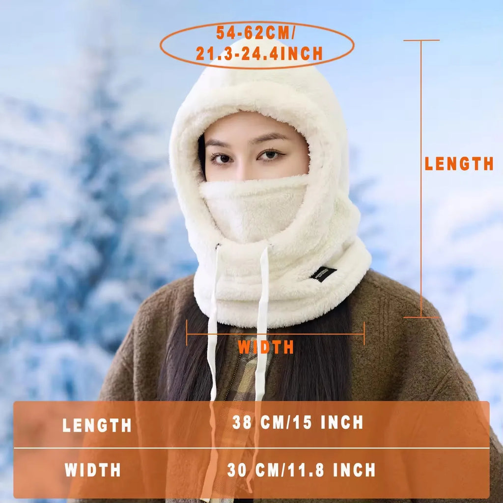 Women's Warm Thermal Balaclava – Windproof Winter Ski Hood