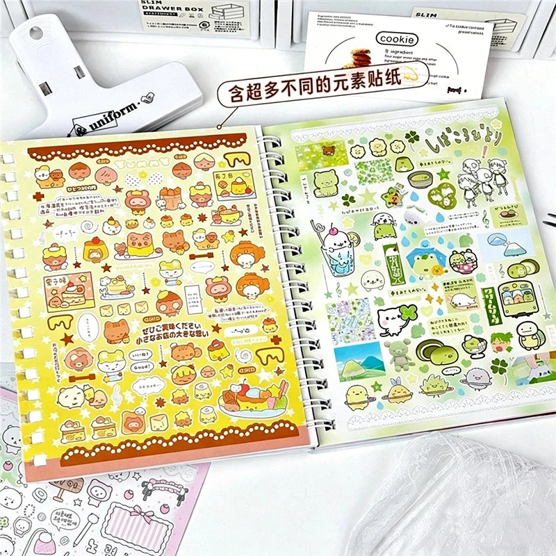 32-Page Cute Character Sticker Book for Journals & Planners