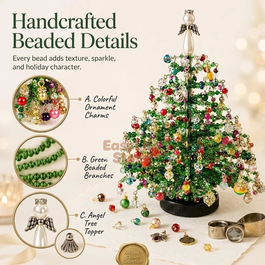 DIY Beaded Christmas Tree Kit – Handmade Holiday Decoration