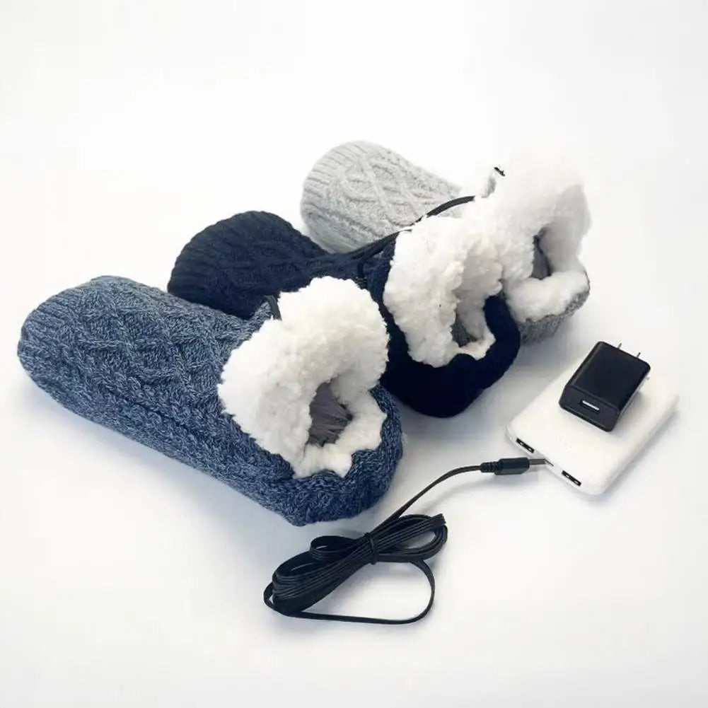USB Heated Socks – Electric Warm Winter Thermal Socks